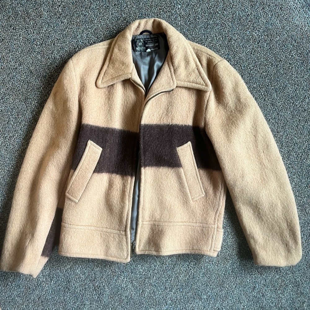 Vintage Thick Beige Winter Jacket